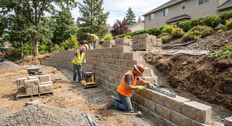 Retention Wall Construction in Brevard County, FL