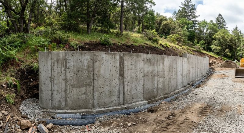 Retention Wall Installation in Aiken, SC