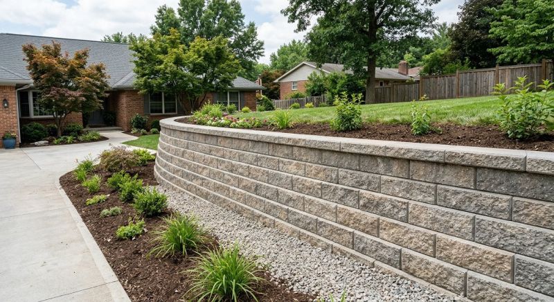 Block Retaining Wall Installation in Brevard County, FL