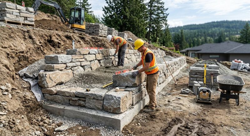 Hardscape Wall Construction in Orlando, FL