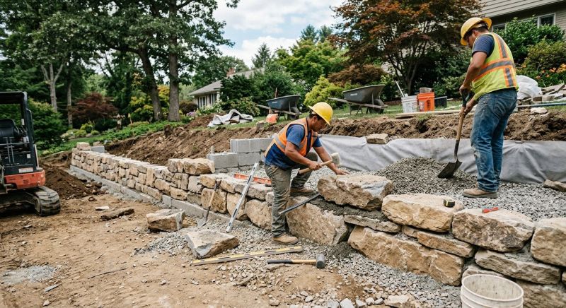 Hardscape Wall Construction in Napa, CA