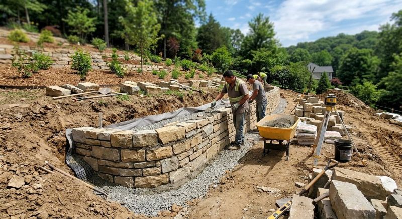 Landscape Wall Construction in Marin County, CA