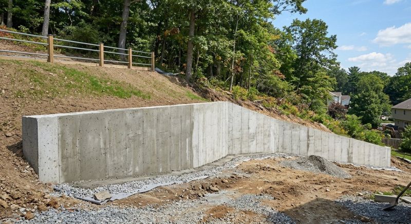 Retention Wall Installation in Tampa, FL